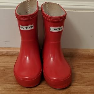 Red Hunter Boots